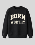 Collegiate Luxe Sweatshirt| Onyx