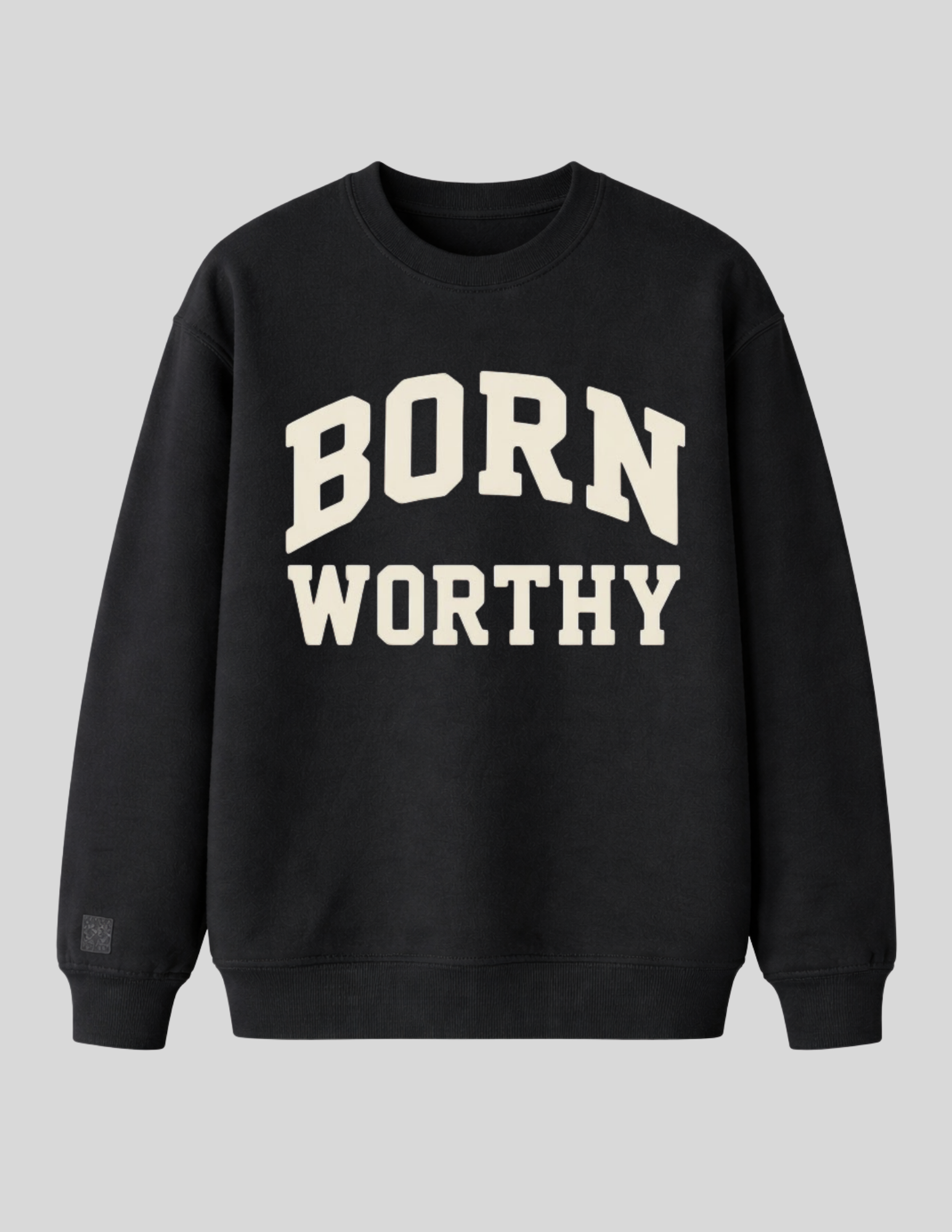Collegiate Luxe Sweatshirt| Onyx
