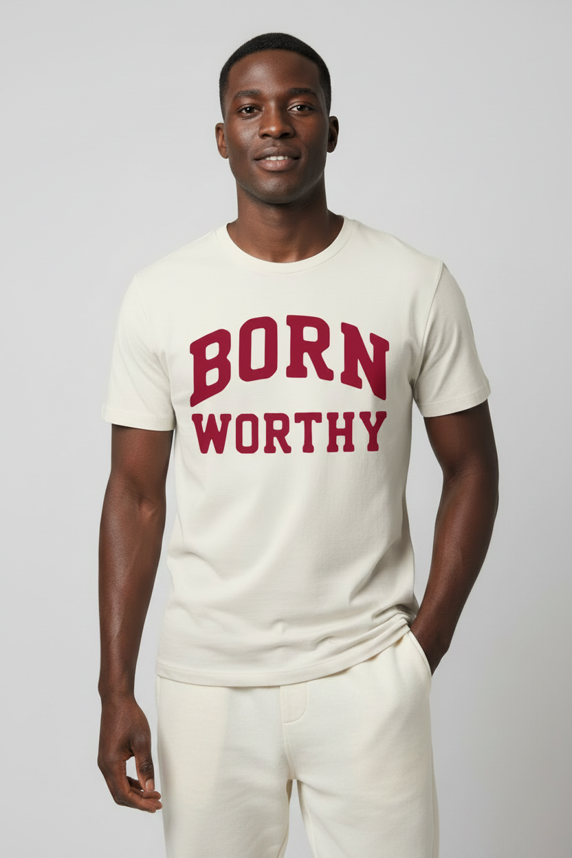 Collegiate Luxe Tee| OffWhite