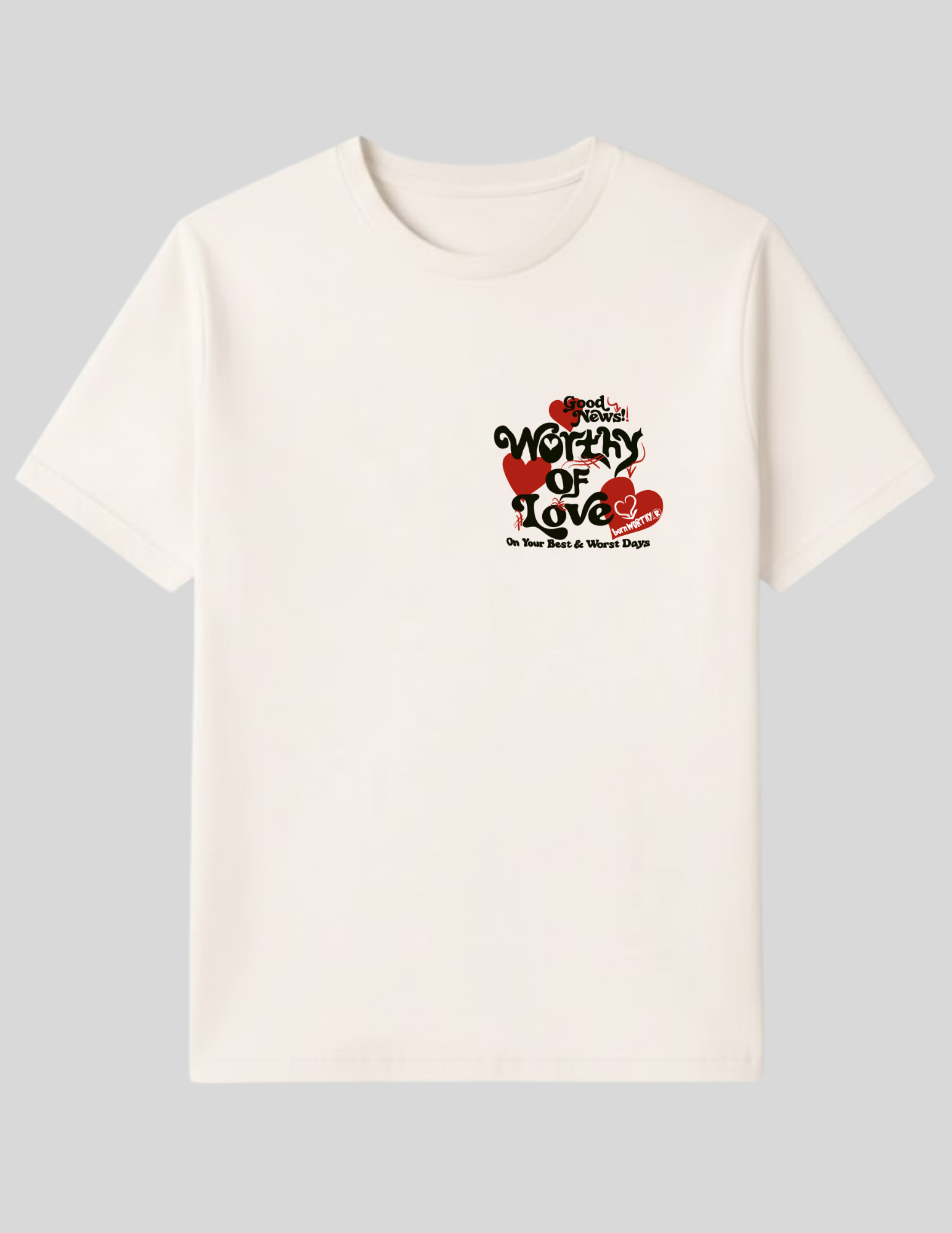 Worthy of Love Luxe Tee | Off-White