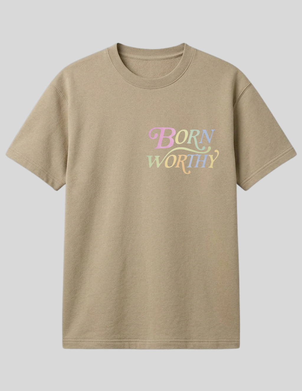 Pastel  Luxe Tee| Tan