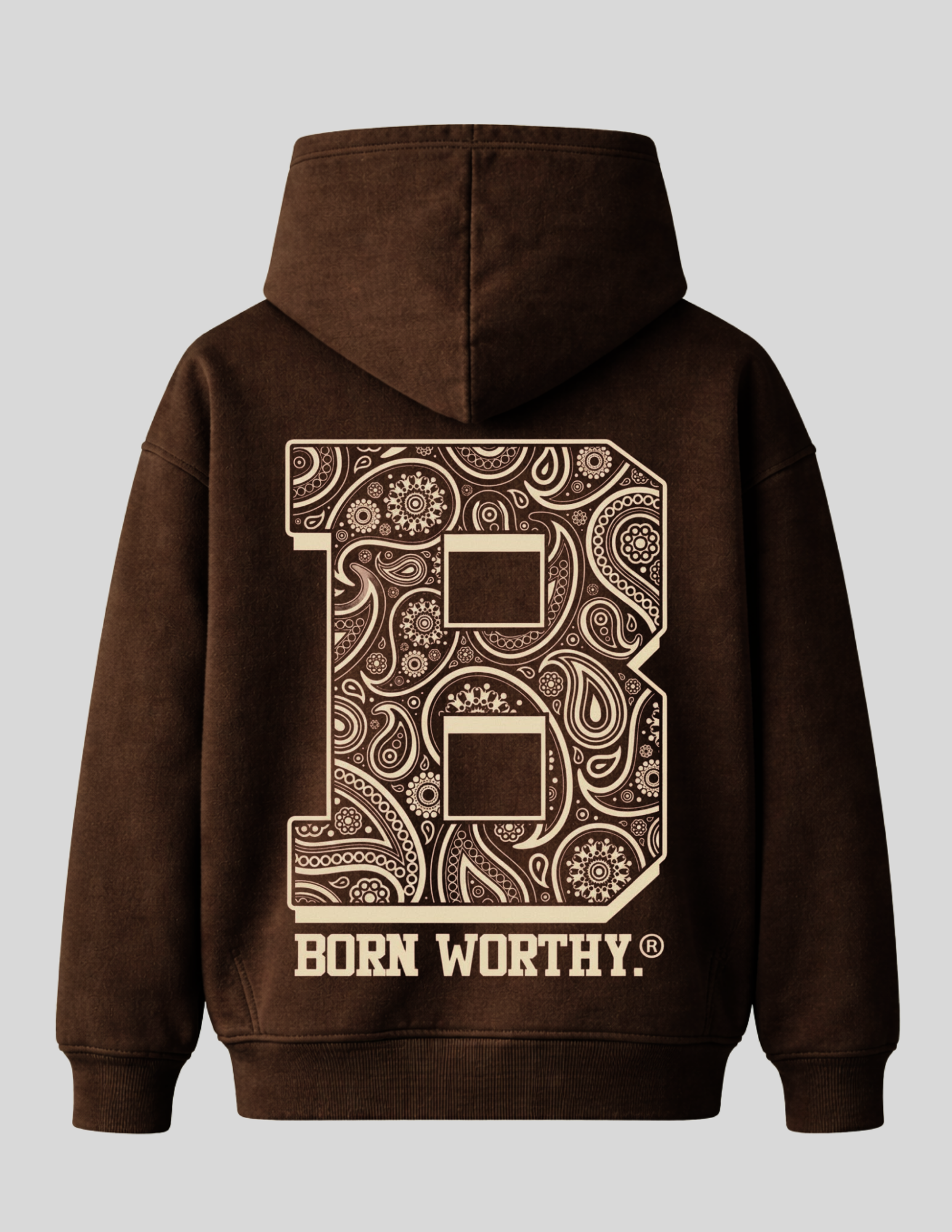 Birthright Paisley Luxe Hoodie| Brown
