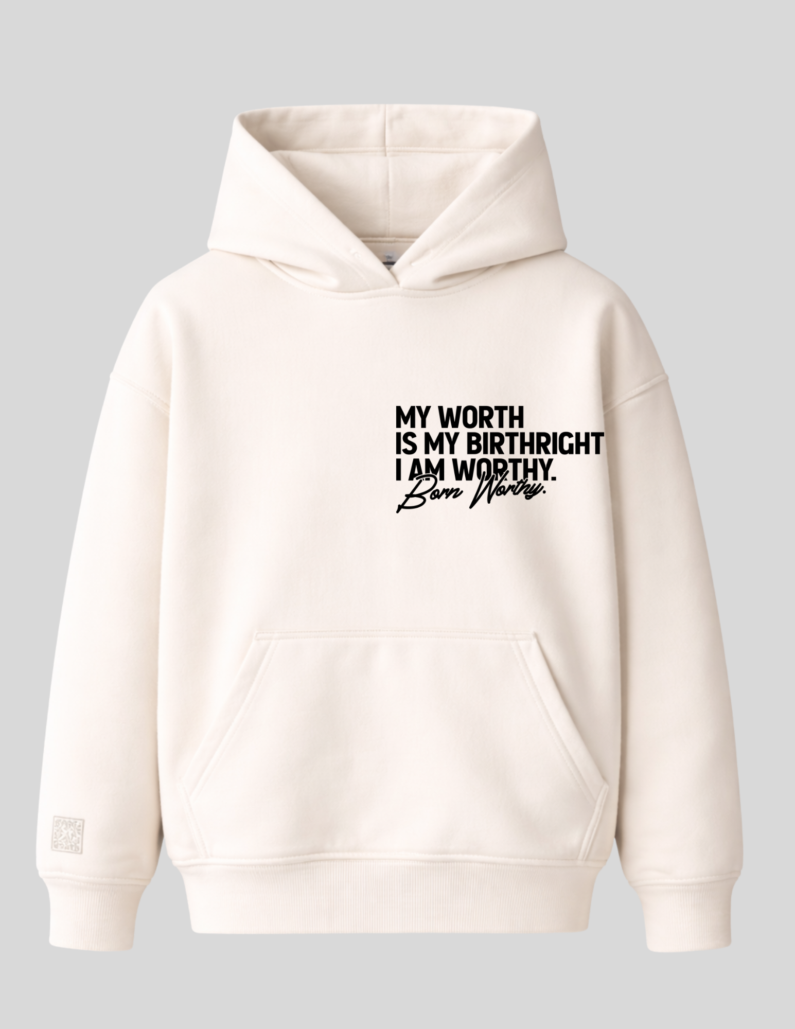 Birthright Paisley Luxe Hoodie| OffWhite