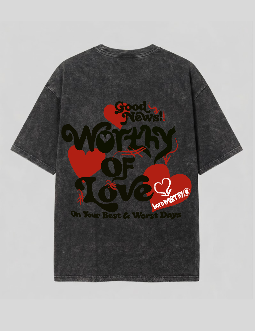 Worthy of Love Luxe Tee | Onyx