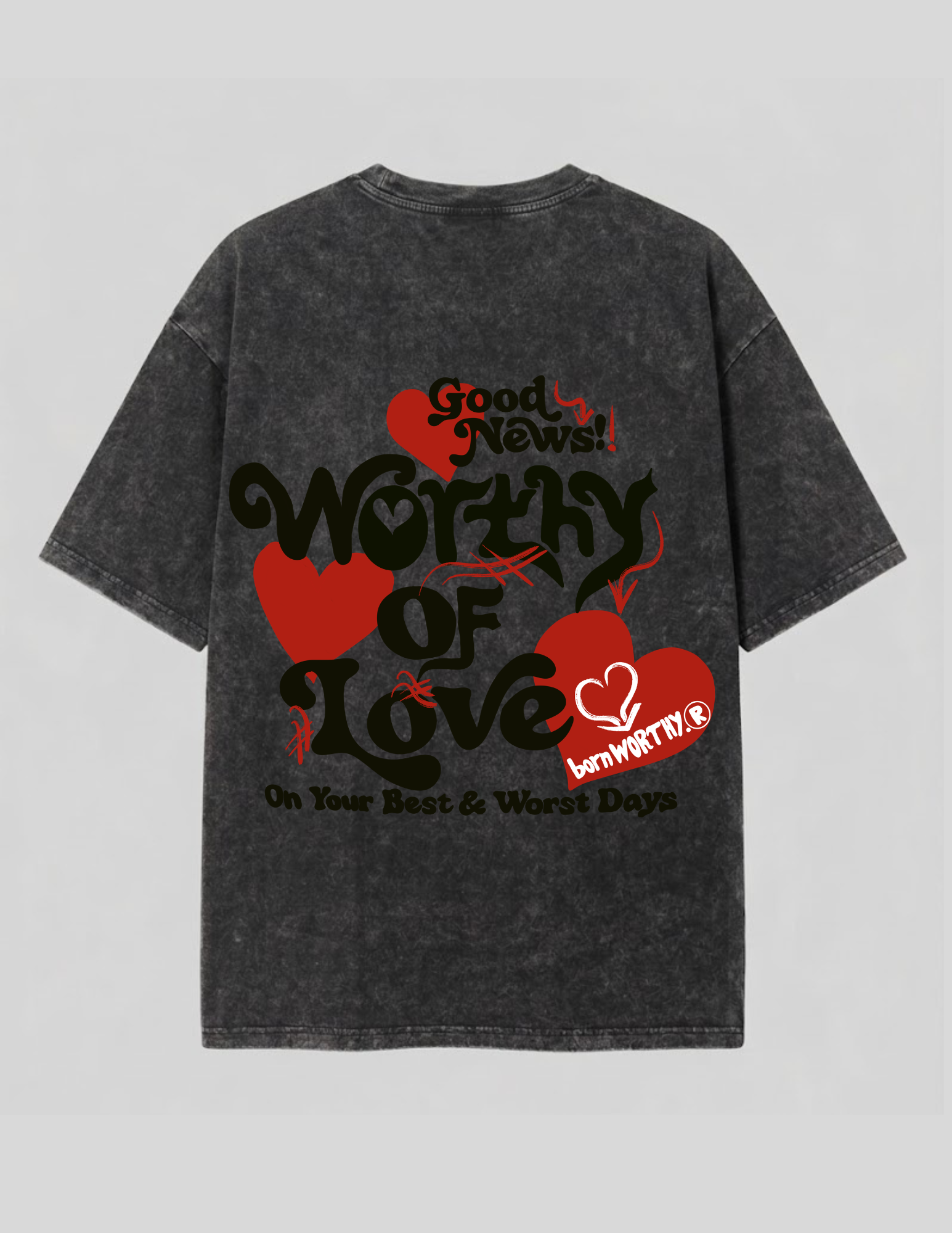 Worthy of Love Luxe Tee | Onyx
