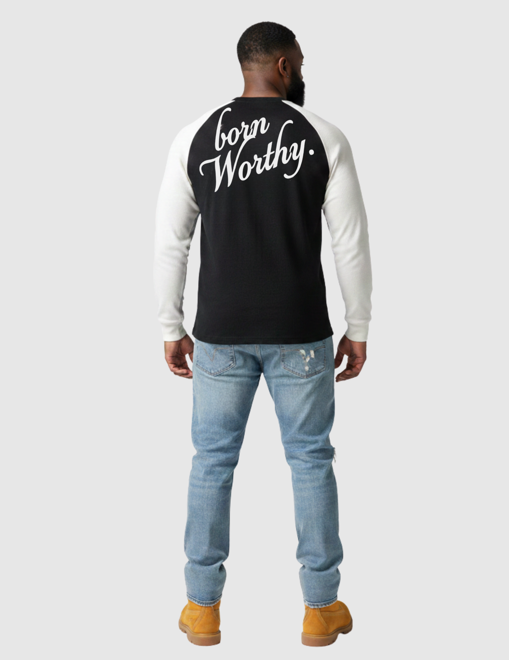 born WORTHY. Script Luxe Thermal - black