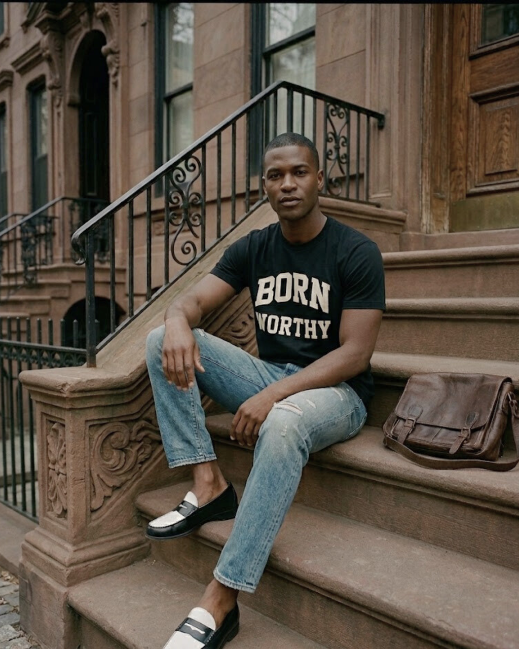 Collegiate Luxe Tee |  Onyx