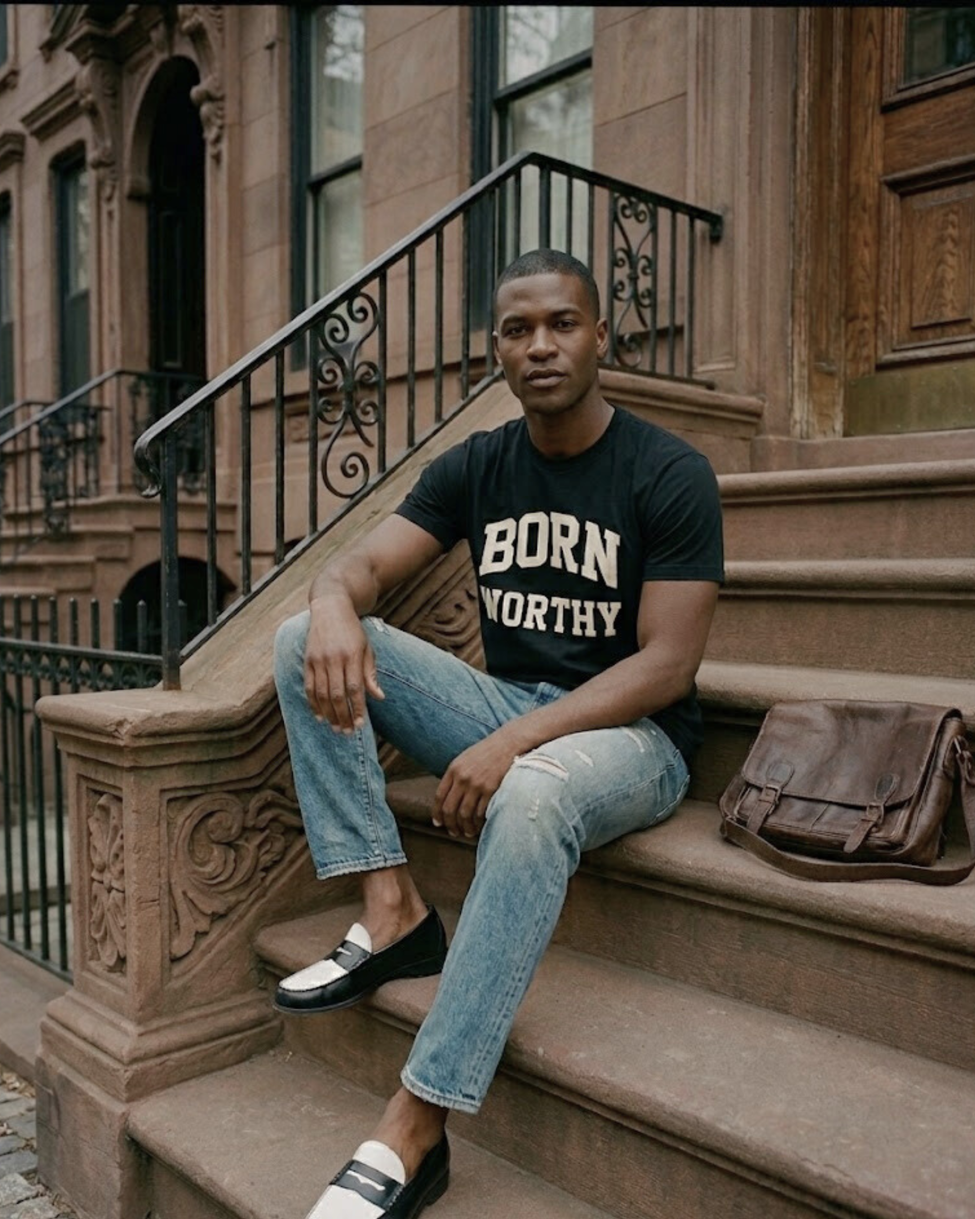 Collegiate Luxe Tee |  Onyx