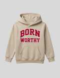 Collegiate Luxe Hoodie | Tan (Kids)