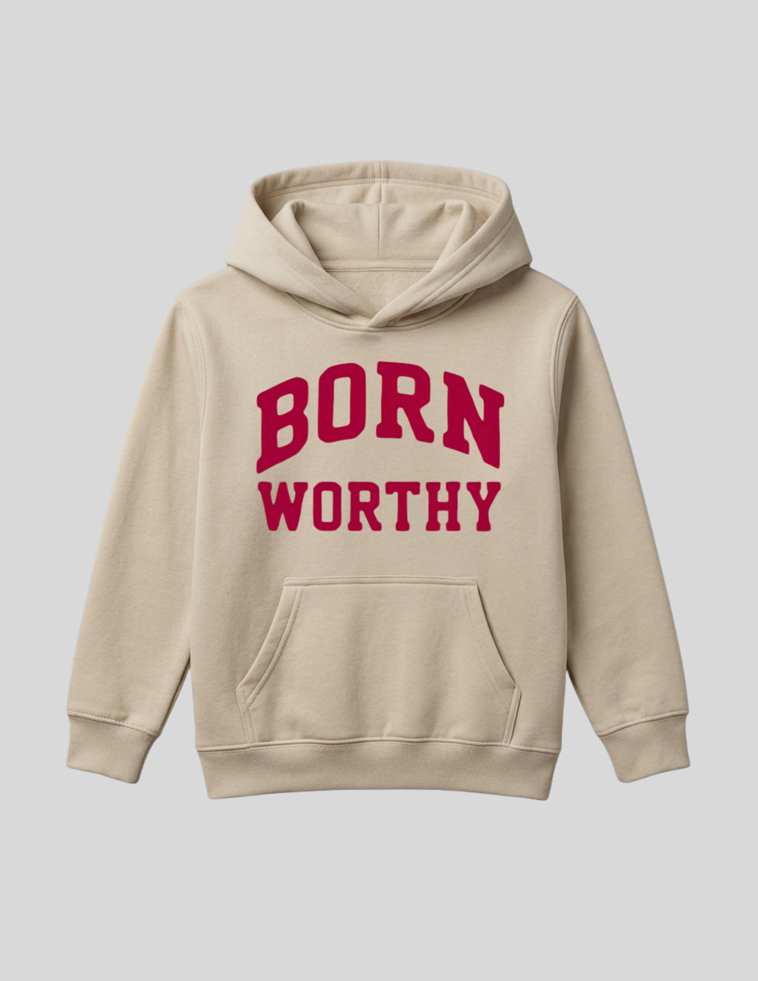Collegiate Luxe Hoodie | Tan (Kids)