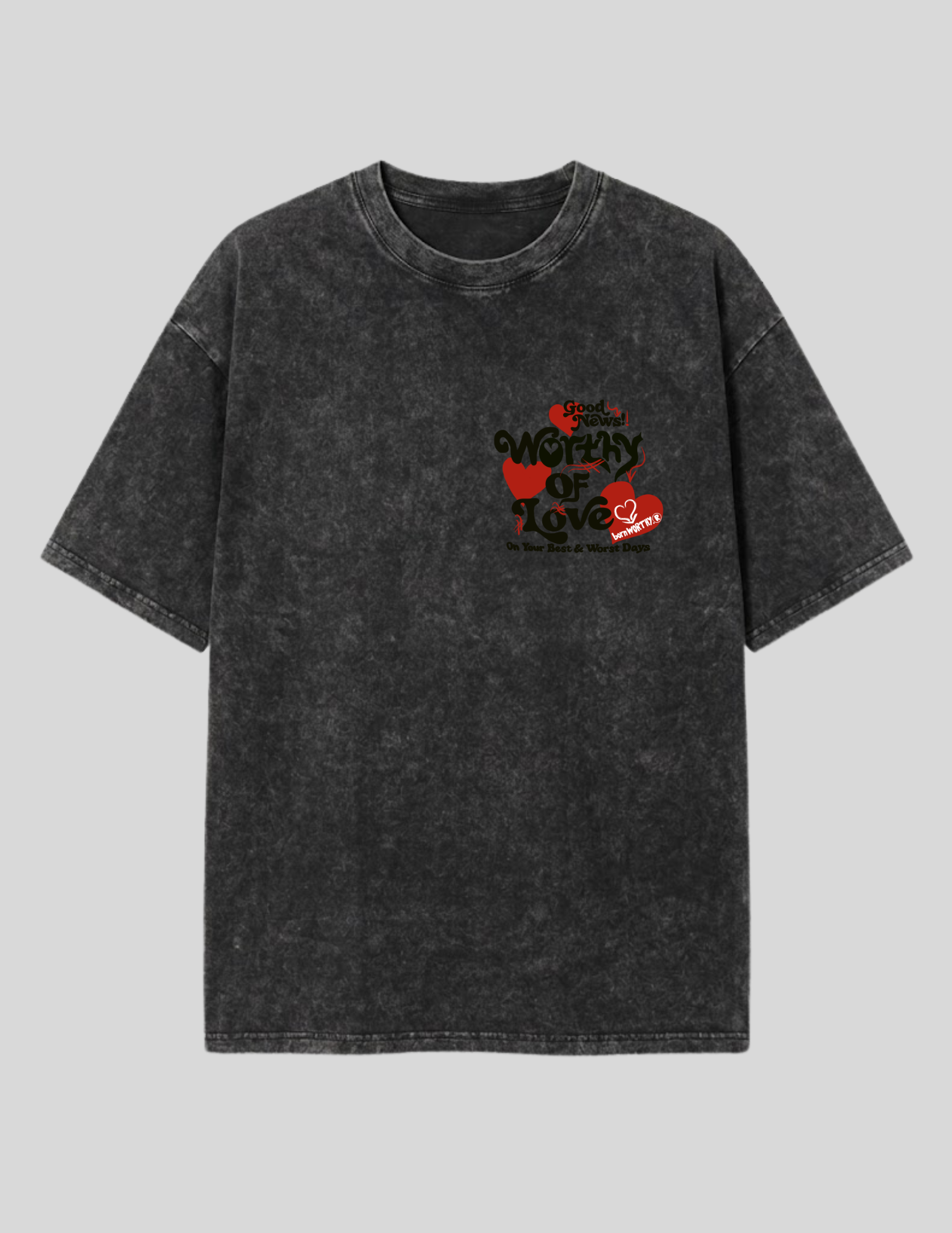 Worthy of Love Luxe Tee | Onyx