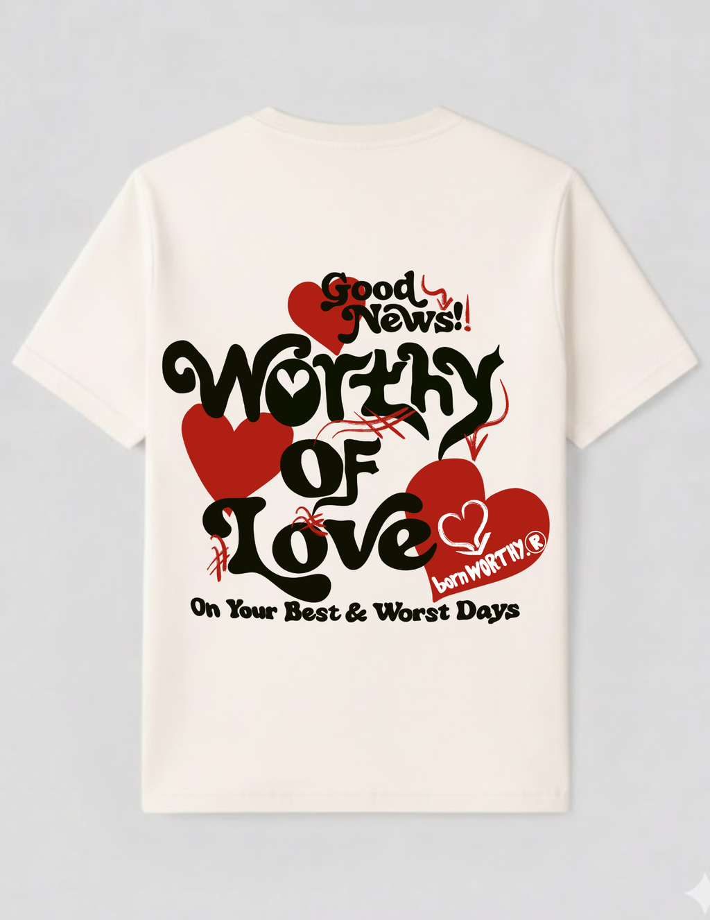 Worthy of Love Luxe Tee | Off-White